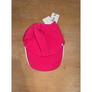 NWT Lululemon Womens Fast & Free Ponytail Running Hat Jeweled Magenta Pink OneSz
